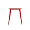 Flash Furniture 23.75 SQ Dining Table Brown Poly Top/Red Frame JJ-T14619-60-BRRD-GG - alternate 2